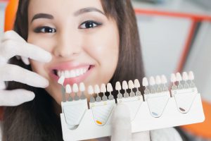 Beautiful asian woman smile with healthy teeth whitening